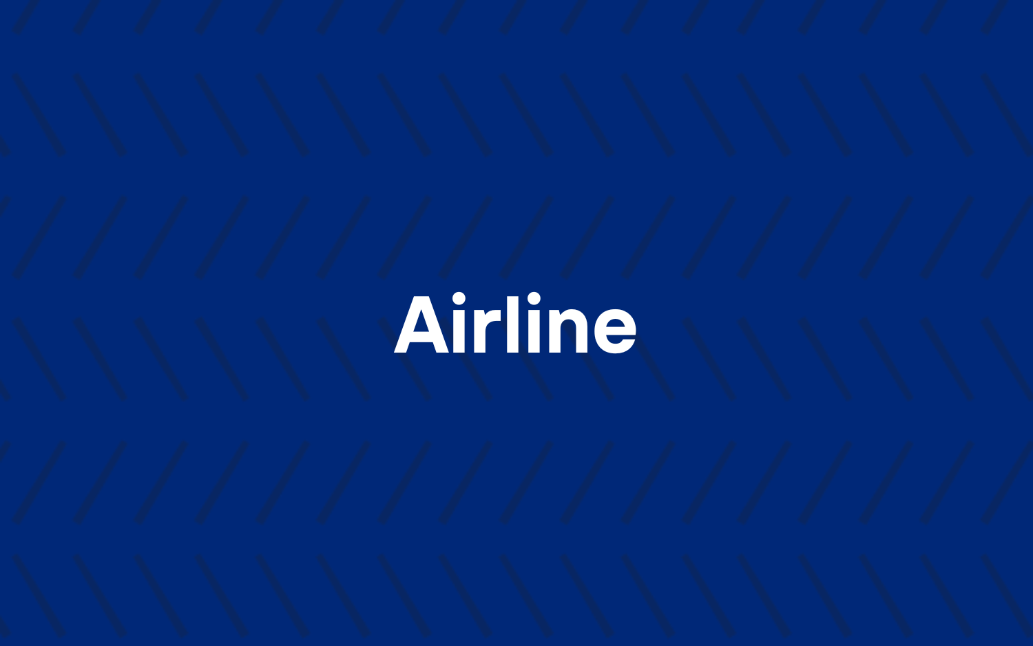 Navy blue background with slants and Airline word in white